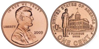 Лот: 1853852. Фото: 1. США 1 цент 2009 №3 Профессиональная... Америка