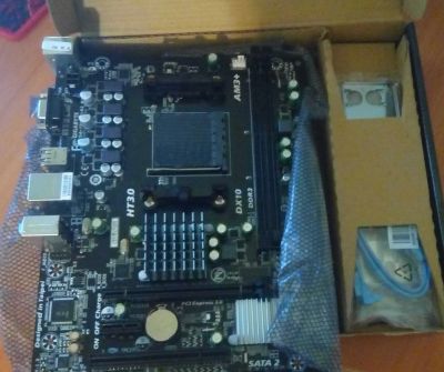 Лот: 15458551. Фото: 1. Материнская плата AM3+ Gigabyte... Материнские платы