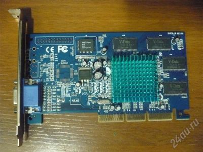 Лот: 402203. Фото: 1. GeForce MX400 AGP 32Mb. Видеокарты