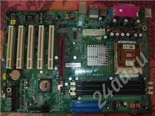 Лот: 426151. Фото: 1. материнка EPOX EP-8K9A7I + проц... Материнские платы