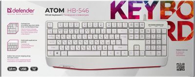 Лот: 25822392. Фото: 1. Клавиатура Defender Atom HB-546... Клавиатуры и мыши