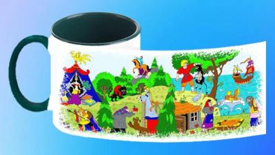 Лот: 7002404. Фото: 1. Кружка "Русские сказки" №04 цветная... Сувенирные мелочи