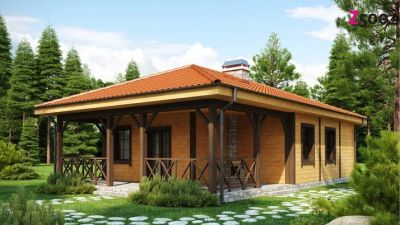 Лот: 3809775. Фото: 1. Дом 64 кв.м. 1 этаж.Комплект панелей... Срубы, бани, дома