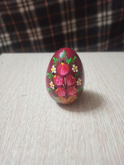 Лот: 18039950. Фото: 1. Яйцо деревянное с 1 рубля. Сувенирные мелочи