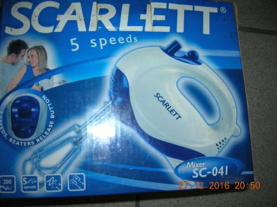 Лот: 8800485. Фото: 1. Миксер Scarlett sc-041. Кухонная