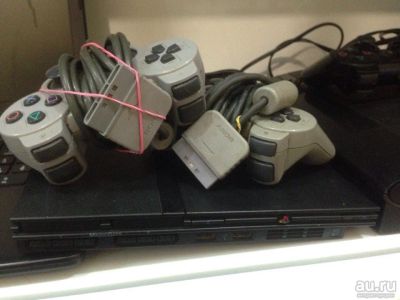 Лот: 9694297. Фото: 1. PS2+два джойстика. Аксессуары для игровых приставок, консолей, геймпады