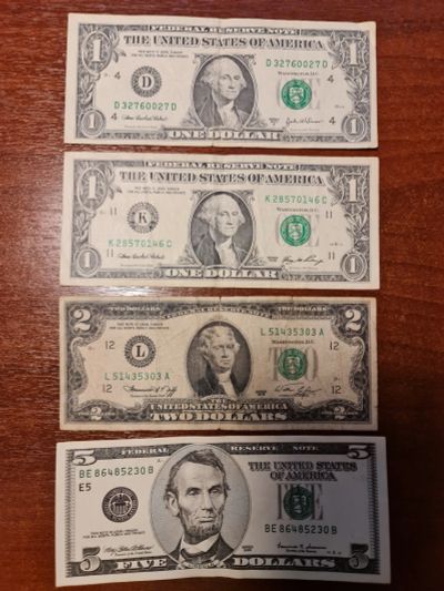 Лот: 25637776. Фото: 1. Банкноты доллары $ USD в коллекцию... Америка