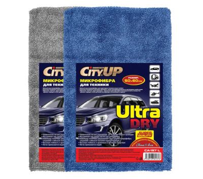 Лот: 25668206. Фото: 1. Салфетка микрофибра CA-137L CityUp... Щётки, тряпки, скребки для автомобиля