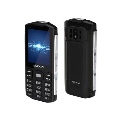 Лот: 25021364. Фото: 1. Сотовый Maxvi P101 Black 2sim... Кнопочные мобильные телефоны