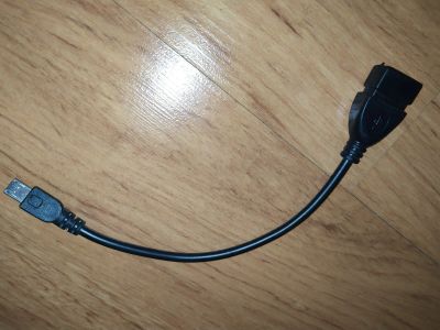 Лот: 15918863. Фото: 1. OTG Кабель 20 см USB 2.0 - Micro... Шлейфы, кабели, переходники