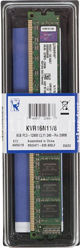 Лот: 11228852. Фото: 1. Модуль памяти Kingston KVR16N11... Оперативная память