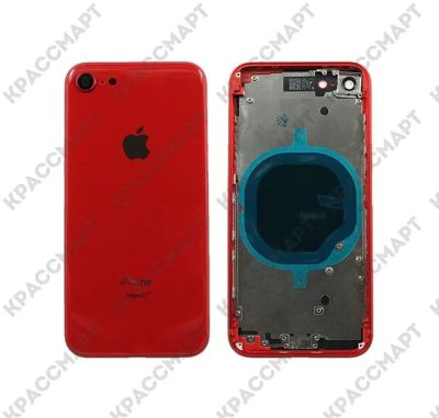 Лот: 12208404. Фото: 1. Корпус Apple iPhone 8 - Красный. Корпуса, клавиатуры, кнопки