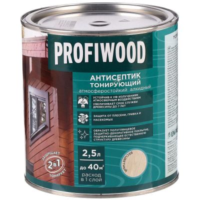 Лот: 24076957. Фото: 1. Антисептик Profiwood, для дерева... Краски, лаки, растворитель