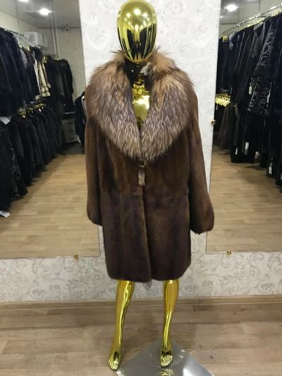 Лот: 10813171. Фото: 1. Шуба Норковая скандинавка сост... Верхняя одежда