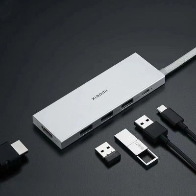 Лот: 22173208. Фото: 1. Многофункциональный хаб Xiaomi... USB хабы