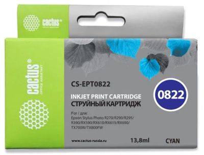 Лот: 24949861. Фото: 1. Картридж_струйный Cactus CS-EPT0822... Картриджи, расходные материалы