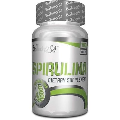 Лот: 10869102. Фото: 1. Spirulina 100 капс. BioTech (спортивное... Спортивное питание, витамины