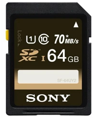 Лот: 17592962. Фото: 1. Sony SDXC 10 class 70mb/s 64 GB. Карты памяти