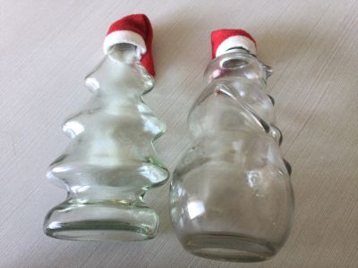 Лот: 18472421. Фото: 1. Бутылки фигурные новогодние /снеговик... Контейнеры, банки
