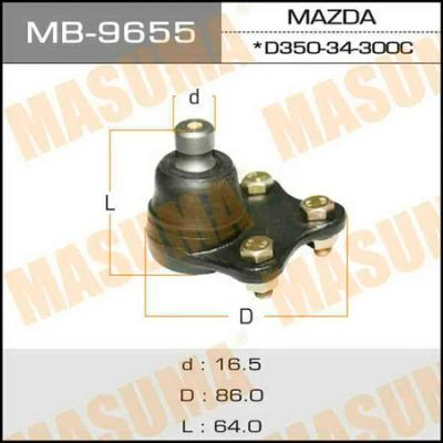 Лот: 18582370. Фото: 1. Шаровая опора masuma front low... Ходовая, подвеска, рулевое управление