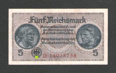 Лот: 17537321. Фото: 1. 5 марок 1939-1945 гг. Германия... Германия и Австрия