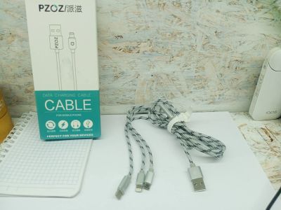 Лот: 21974113. Фото: 1. Кабель USB 3в1 Pzoz D07-32 (type-c... Дата-кабели, переходники