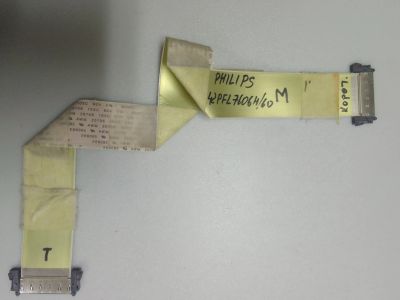 Лот: 22836595. Фото: 1. Шлейф LVDS (короткий) TV Philips... Запчасти для телевизоров, видеотехники, аудиотехники
