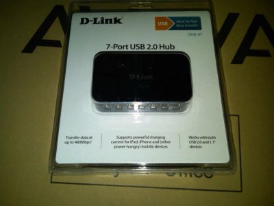 Лот: 4293239. Фото: 1. USB хаб D-link DUB-H7 новый. Другое (периферия)