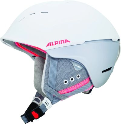 Лот: 12872667. Фото: 1. Зимний Шлем Alpina SPICE white-flamingo... Шлемы