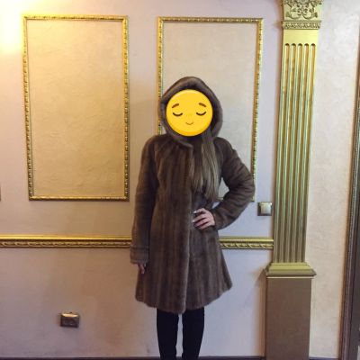 Лот: 12875356. Фото: 1. Шуба норковая с капюшоном (46-48р... Накидки, шубы