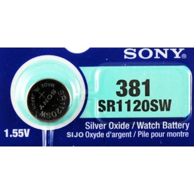 Лот: 7289892. Фото: 1. Батарейка SONY (381) SR1120N-PB... Батарейки, аккумуляторы, элементы питания