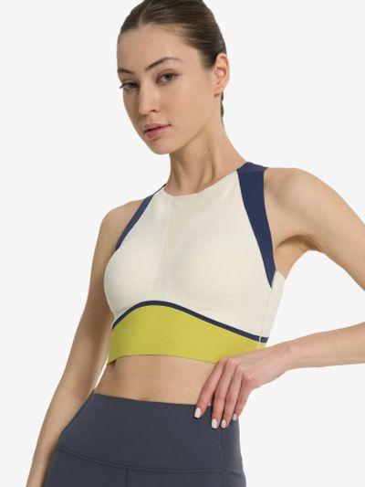 Лот: 24865322. Фото: 1. Топ бра спортивный Li-Ning, Бежевый. Другое (спортивная одежда)