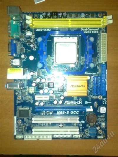 Лот: 2421327. Фото: 1. Материнская плата Asrock n68-S... Материнские платы