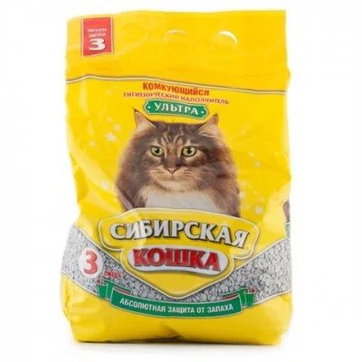 Лот: 14013093. Фото: 1. Наполнитель Сибирская Кошка ультра... Миски, лотки, наполнители