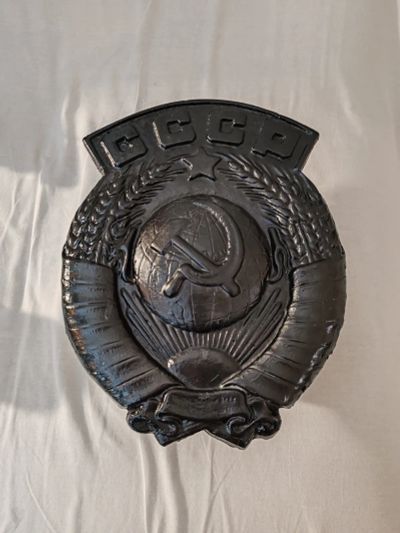 Лот: 23352062. Фото: 1. Герб ссср с вагона. Предметы интерьера и быта