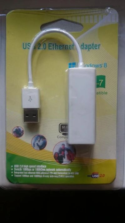 Лот: 9675510. Фото: 1. USB2LAN Сетевая карта на чипе... Сетевые карты