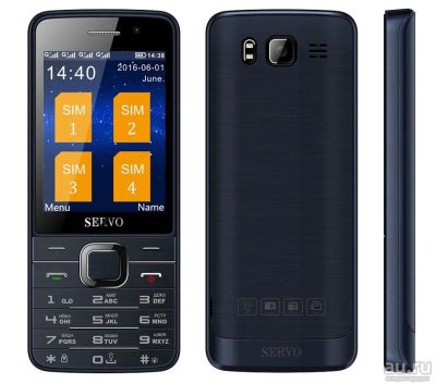 Лот: 9562836. Фото: 1. Телефон Servo 9500 (4 SIM, FM... Кнопочные мобильные телефоны