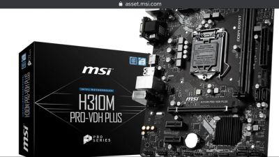 Лот: 15090890. Фото: 1. Материнская плата MSI H310M PRO-VDH... Материнские платы