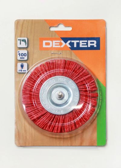 Лот: 18995679. Фото: 1. Щетка для дрели Dexter 100 мм... Расходные материалы, сменные насадки