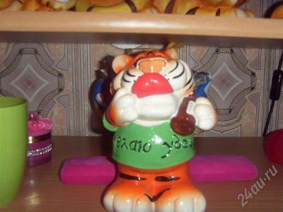 Лот: 702893. Фото: 1. сувенир керамические копилка тигр... Фигурки, статуэтки