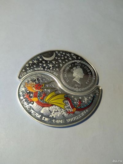 Лот: 13452736. Фото: 1. Коллекционная монета "Dragon Yin... Европа