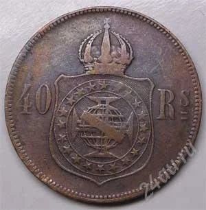 Лот: 17203558. Фото: 1. Бразилия. 40 рейс 1880г. Большая... Америка