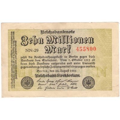 Лот: 12094146. Фото: 1. 10000000 марок 1923 г. Германия и Австрия