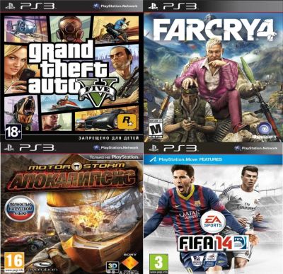 Лот: 11319106. Фото: 1. 4 диска для Playstation 3. Игры для консолей