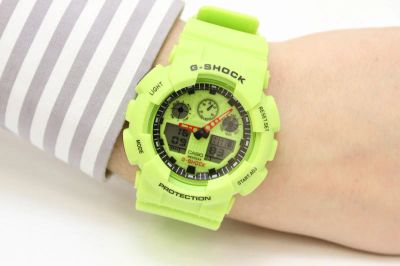 Лот: 5000071. Фото: 1. Часы Casio G-shock зеленый. Подарки на 23 февраля
