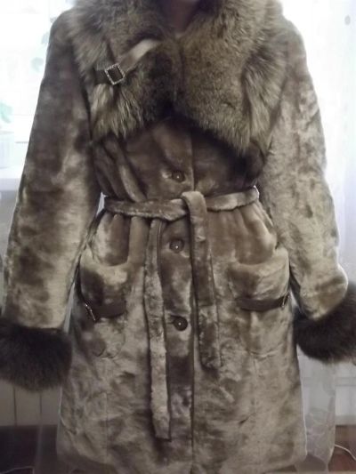 Лот: 3417303. Фото: 1. шуба мутоновая р.46. Верхняя одежда
