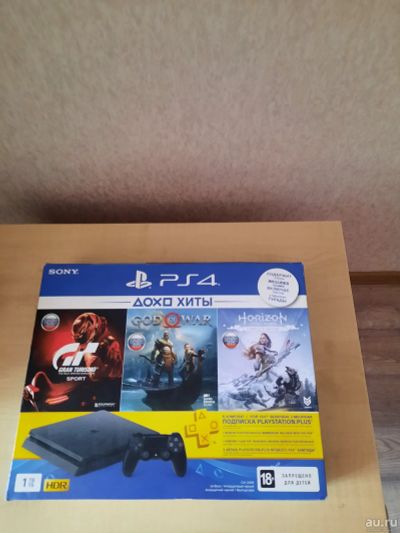 Лот: 17215635. Фото: 1. Ps4 slim 1т. Игровые приставки, консоли