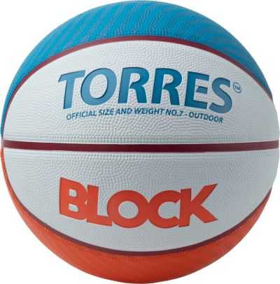 Лот: 22361704. Фото: 1. Мяч баскетбольный Torres Block... Мячи, ракетки, шайбы, клюшки