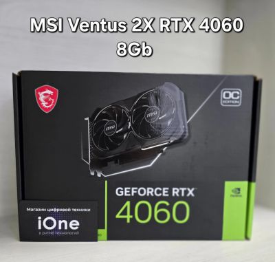Лот: 25271985. Фото: 1. RTX 4060 8Gb MSI Ventus 2X (Новая... Видеокарты