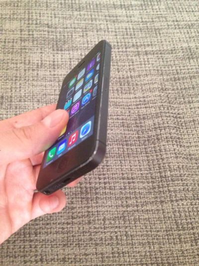 Лот: 5103121. Фото: 1. iPhone 5 16Gb black возможен обмен... Смартфоны